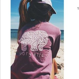 Ivory Ella Paisley Purple Long Sleeve T-shirt